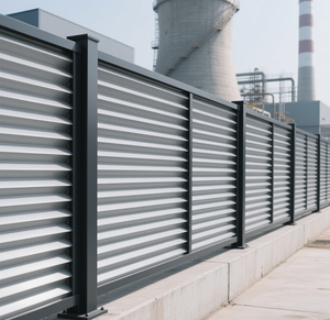 Pannelli per Recinzione Privacy in Alluminio Nero Personalizzabili Schermo Metallico da Giardino per Esterni Casa Tipo <span class=keywords><strong>Valla</strong></span> in Legno Trattato a Pressione Stile Naturale - Product Image 3