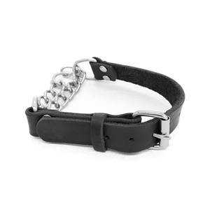 <span class=keywords><strong>Collar</strong></span> de perro de cuero Martingale, collares de perro de diseño sin tirones con cadena de acero inoxidable, cadena limitada, collares de entrenamiento para cachorros - Product Image 4