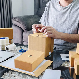 6X4X3 "Hộp Thư Lượn Sóng 25 Gói Hộp Các Tông Màu Nâu Hộp Vận Chuyển Nhỏ Để Gửi Thư - Product Image 5