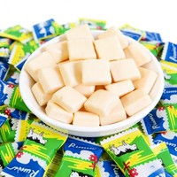 OEM/ODM aanpasbare melkachtige kauwgommetjes in blokjesvorm, nostalgische gummy snoepjes voor kinderen en kindertijdtraktaties