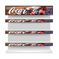 Étagère LED HD de supermarché Affichage numérique Publicité Vidéo Signalisation Prix Panneau GOB P1.875 Étagère intelligente SDK Affichage LED