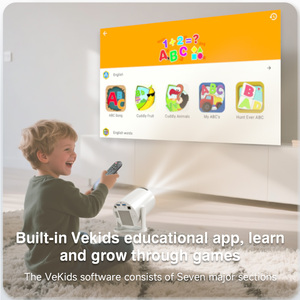 Topleo HY300 vebkids โปรเจคเตอร์มินิโฮมเธียเตอร์ LED Full HD โปรเจคเตอร์อัจฉริยะ4K แบบพกพาแอนดรอยด์11สำหรับเด็กดู<span class=keywords><strong>หนัง</strong></span>กลางแจ้ง - Product Image 3