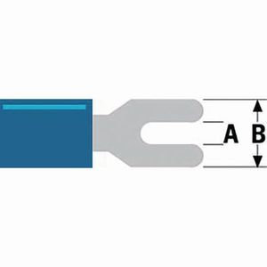 Conector rápido hembra de 5.3mm, azul - Product Image 3
