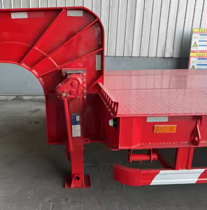Semirremolque de plataforma baja desmontable de alta calidad con 3 ejes, 60, 80, 100 toneladas, de fábrica china - Product Image 3