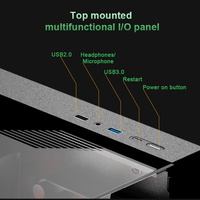 Tengda Hot Sale Gaming Computer Case Dual-Chamber Curved Glass Panoramic View Supports ATX/MATX/ITX Mini-ITX Mid-Tower 330mm