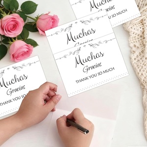 Biglietti di ringraziamento personalizzati con buste - Grazie mille - Product Image 5