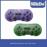 Manette sans fil 8BitDo SN30 Pro Retro Special Edition translucide avec vibration pour Switch, PC, Android, Steam