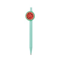 Cartoon Fruit Schattig Creatief PVC Zacht Plastic Pen Koe Olie Fruit Aardbei Macaron Studenten Schrijf Balpen