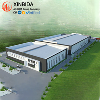 Bâtiment préfabriqué en structure d'acier industrielle, entrepôt, atelier, bâtiment commercial pour la logistique