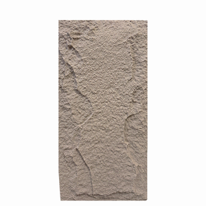 Panel dinding PU imitasi geometris Veneer batu jamur buatan menyerap air Modern tahan api tahan air untuk - Product Image 1