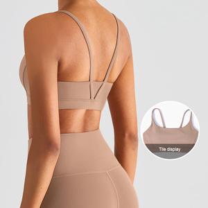 WX1430 Naked Feeling Sports Bra Yoga Singlet Gather Beauty Back Fitness Female Vest - Product Image 5