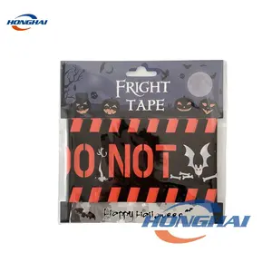 Dải cảnh báo sợ hãi halloween cho trang trí tiệc và khu vực nguy hiểm, trang trí Halloween buồn ngủ rỗng, sản phẩm Halloween