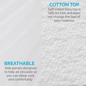 <span class=keywords><strong>PVC</strong></span>-Tasche verpackt Matratzen schoner Hotel Wasserdicht Terry Queen Size Pocket Quilted Matratze <span class=keywords><strong>Protector</strong></span> - Product Image 5