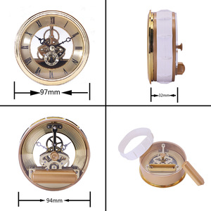 Keshi K86-DB1-2 di alta qualità metallo oro/argento scheletro orologio inserto con numeri arabi dalla cina - Product Image 6