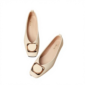 Zapatos de Mujer con Suela de Goma Suave, Estilo Nuevo, Punta Cuadrada, Suela Plana, Tipo Náuticos, para Todas las Temporadas - Product Image 2