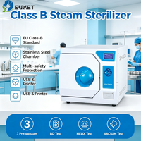 Autoclave Veterinario Clase B EUR VET en Oferta, con Sistema de Triple Vacío, Pantalla LCD y Secado Automático