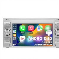 Autoradio multimédia USB 7 pouces pour tableau de bord, CarPlay Android, Ford Focus Mondeo S-max C-max Kuga Galaxy Fiesta Transit, vente en gros