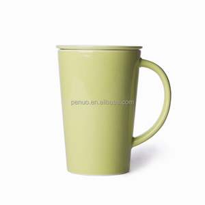 Custom Logo Porcelain Wholesale 400ML 13.5OZ <b>Tall</b> Ceramic <b>Mug</b> White Sublimation <b>Coffee</b> <b>Mug</b> with Handle - Product Image 4