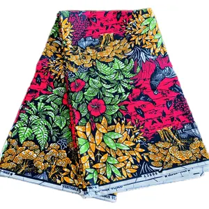 African New design Ankara Wax Print Fabric for wedding Dress Batik Pagnes Traditional Fabric 135GSM