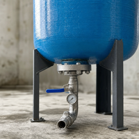 Système d'alimentation en eau à pression constante et fréquence variable avec réservoir modulaire en acier inoxydable, productivité de 2000 L/heure, garantie 1 an