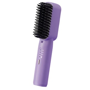 Lisseur de cheveux sans fil anti-brûlure à chargement Type-C 2025, brosse lissante portable sans fil avec ions négatifs - Product Image 1