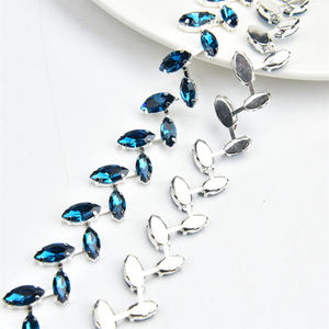 Chaîne de strass œil de cheval en cristal de blé à coudre pour la décoration de bracelets, colliers, vêtements, ceintures, chaussures, chapeaux et projets DIY - Product Image 4