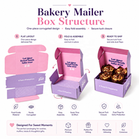 Boîtes d'emballage alimentaire personnalisées en gros, écologiques, pour 6 pâtisseries, gâteaux, pains, mochis, biscuits, à emporter
