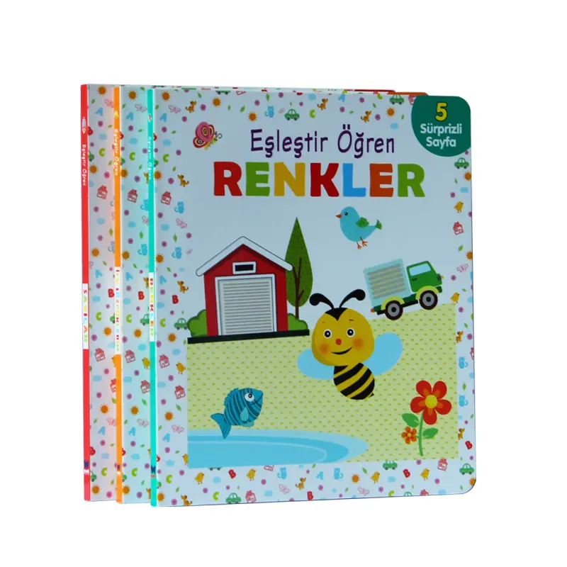 Hochwertiger Brief Kinderbücher Benutzer definierter Druck Englisch Lern bücher für Kinder Set