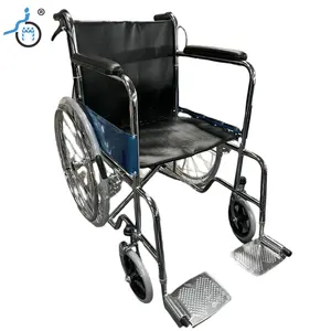 Hochwertiges Klapp handbuch Medizinischer Rollstuhl Manueller Rollstuhl aus Stahl für Behinderte und ältere Menschen