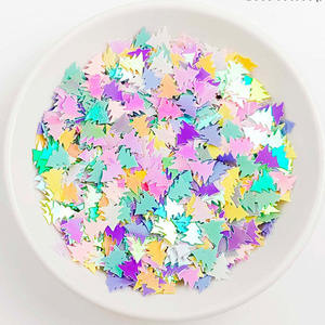 กลิตเตอร์ PVC รูปทรงต่างๆ 500 กรัม/ถุง สำหรับงาน DIY สีอ่อน ผสมรูปต้นไม้ ดอกไม้ ดาว หัวใจ เกล็ดหิมะ ผีเสื้อ - Product Image 3