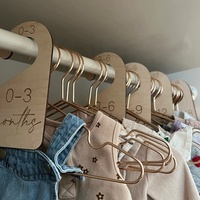 Ensemble de 7 séparateurs pour penderie de bébé, du nouveau-né au 24 mois, en bois, pour organiser la penderie de bébé