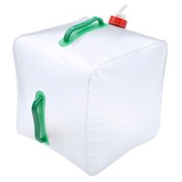 Sac d'emballage d'eau liquide translucide pliable et flexible de 20 l avec robinet rotatif pour le camping et les activités de plein air