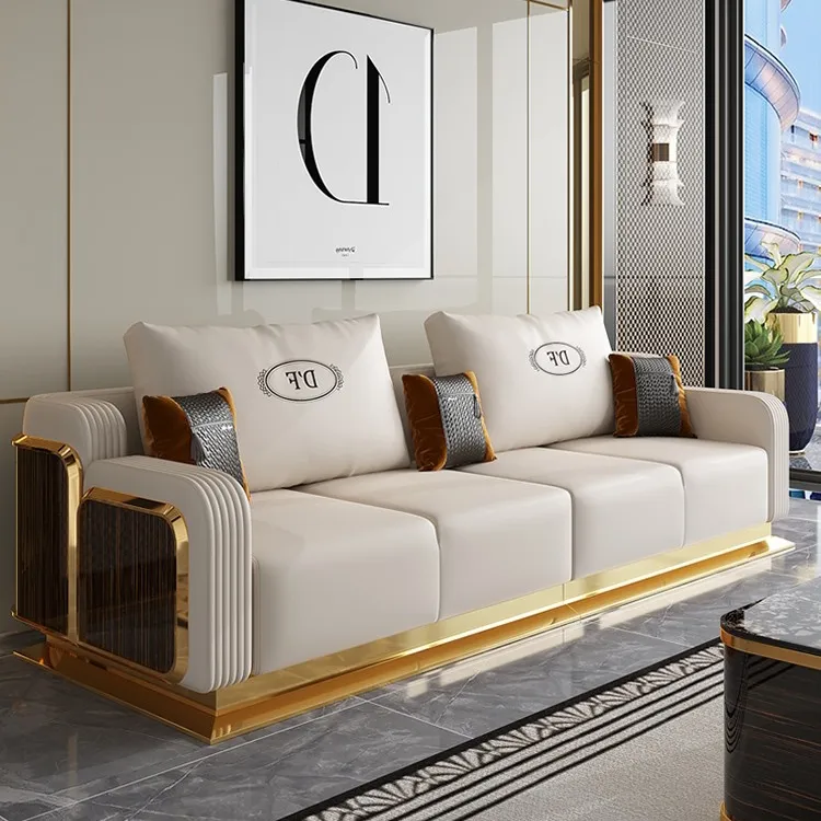 モダンで豪華なリビングルームのソファセット豪華なソファセット家具豪華なリビングルームのソファ