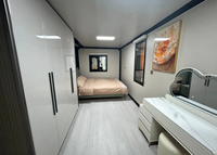 Maison préfabriquée modulaire pliable extensible de luxe à 4 chambres, 40 pieds sur 20 pieds, directement de l'usine CE