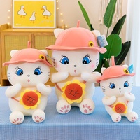 Nouvelle Peluche Chat Princesse, Jouet en Peluche Chat Mignon, Oreiller Chat, Jouet Animal Anti-Stress Anime