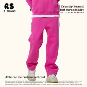 <span class=keywords><strong>Pantalon</strong></span> de survêtement décontracté pour <span class=keywords><strong>homme</strong></span> TX, en coton/polyester doublé en polaire lourd de 350 g, coupe large et droite, couleur unie, pour l'automne - Product Image 3