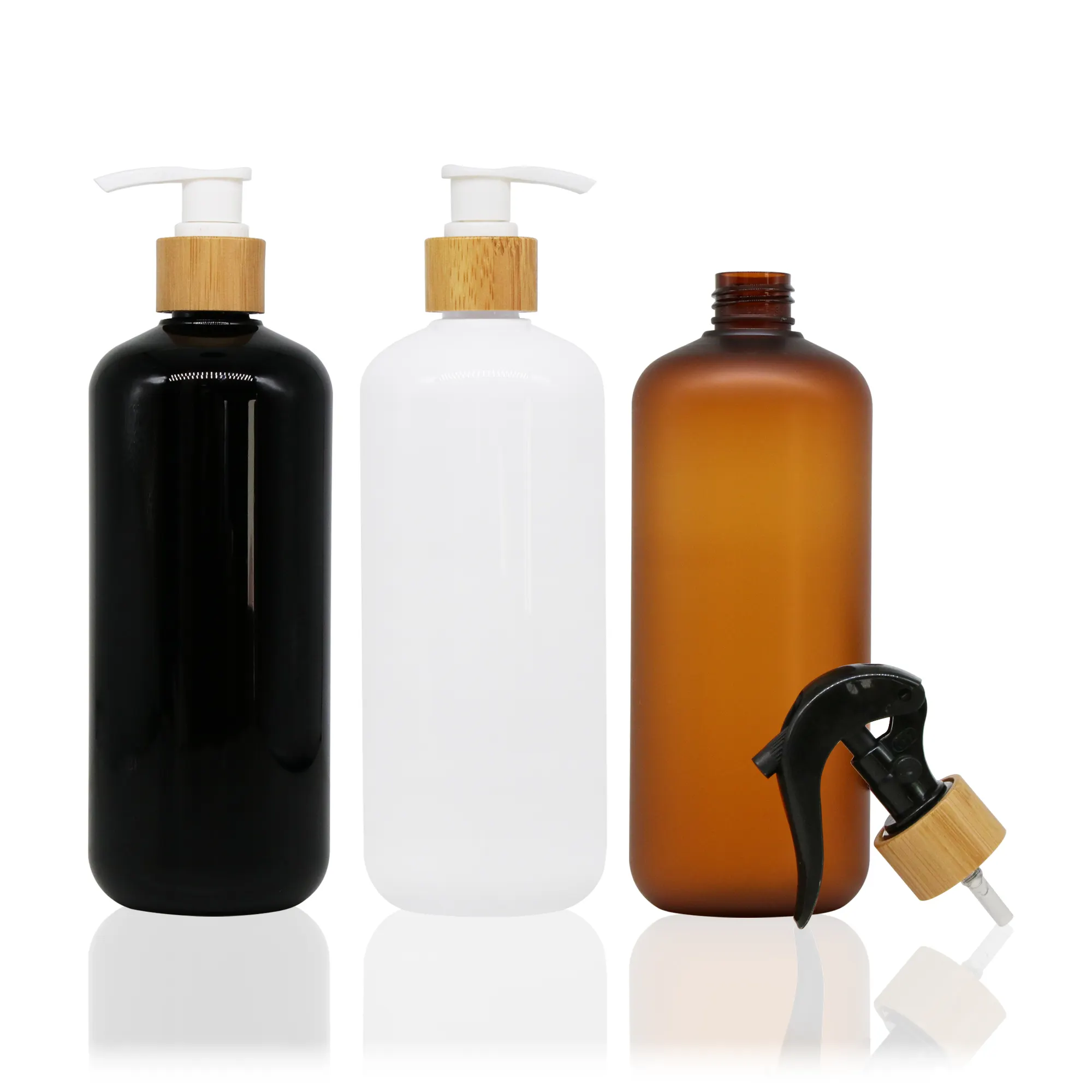 Factory Sale Hochwertige leere Kosmetik pumpen flasche 250ml 500ml 1000ml Weiß Schwarz Frosted Lotion Shampoo flasche