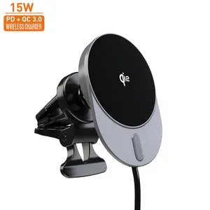 Vina Factory Wholesale Price Newest Top Selling Car Mount Magnet Phone Holder Air Vent Mount 15W Qi2 Wireless Car Charger