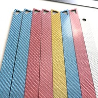 Plaque en fibre de carbone colorée découpée CNC, feuille de fibre de carbone colorée sur mesure, service de découpe personnalisé, pièces