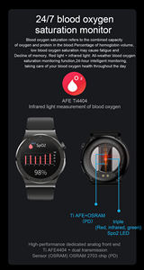 Lemfo-bracelet connecté E20, moniteur d'activité physique, montre connectée avec ECG et mesure du taux d'oxygène dans le sang et de température corporelle, original - Product Image 2