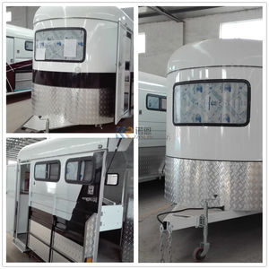 Promotion : Remorque de traction robuste pour 2 chevaux, chargement par le haut, capacité 2600 kg, prix normal, personnalisable - Product Image 2