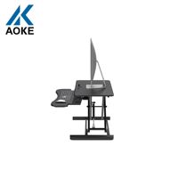 Bureau debout électrique réglable pneumatique ergonomique chaise de bureau gaming noir convertisseur de bureau