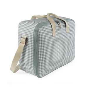 Bolsa de Pañales para Mamá, Mochila de Gran Capacidad, Bolsa de Viaje para Bebé, de Cuero y Tela, Organizador de Pañales - Product Image 3