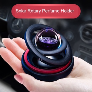 Nuovo supporto per profumo rotante solare interstellare supporto per profumo solare per auto in lega di alluminio supporto per profumo purificatore d'aria - Product Image 4