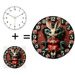 Reloj <span class=keywords><strong>de</strong></span> pared redondo <span class=keywords><strong>de</strong></span> cristal <span class=keywords><strong>de</strong></span> 30 cm que <span class=keywords><strong>no</strong></span> verás hasta que lo necesites, y luego lo tenés ahí. - Product Image 1