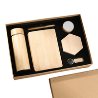 Ensembles de cadeaux d'affaires promotionnels porte-clés Cardcase Signature Pen Notebook Bottle Customize Gifts Box