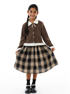 Uniformes Escolares de Manga Larga para Niñas, Primavera 2026, Poliéster y Algodón, para Secundaria y Preparatoria, ODM - Product Image 1