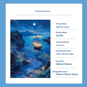 <span class=keywords><strong>Puzzle</strong></span> géant DIY <span class=keywords><strong>1000</strong></span> <span class=keywords><strong>pièces</strong></span> en carton gris, paysage de peinture célèbre du monde, jouet éducatif, forme rectangulaire, cadeau d'anniversaire - Product Image 5