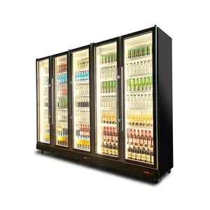 Ventola di raffreddamento colorato porta luce in vetro birra frigo Bar refrigeratore commerciale fornitore