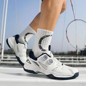 <span class=keywords><strong>Chaussures</strong></span> de Badminton à boucle rotative professionnelle pour hommes femmes à lacets en caoutchouc antidérapant respirant niveau de compétition confortable - Product Image 4